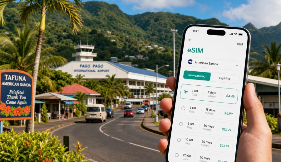 Tafuna eSIM for mobile internet