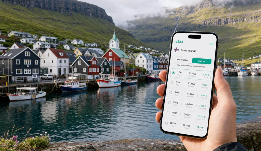 Fuglafjordur eSIM for mobile internet