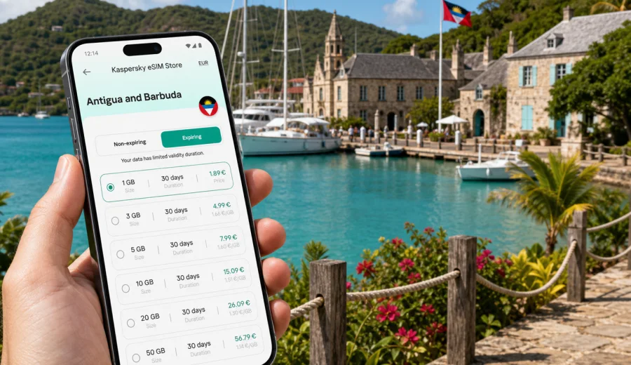 English Harbour eSIM: mobile connection and internet