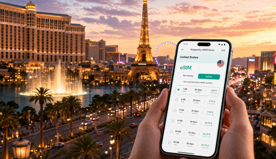 Las Vegas eSIM for mobile internet