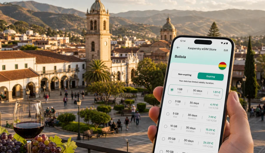 Tarija eSIM for mobile internet in Bolivia