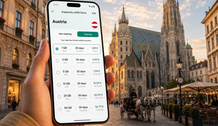 eSIM Austria: mobile connection and internet