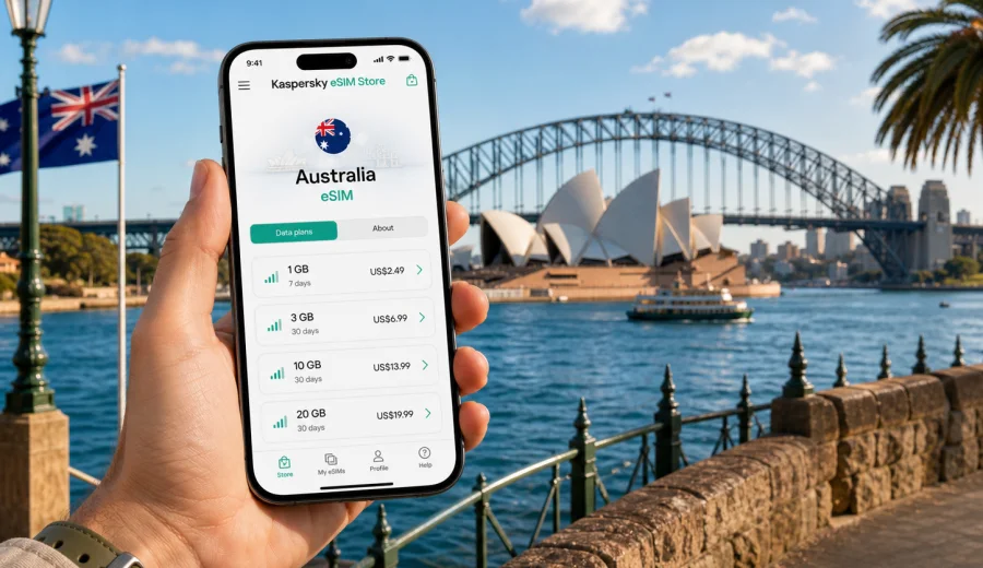 Australia eSIM: mobile connection and internet