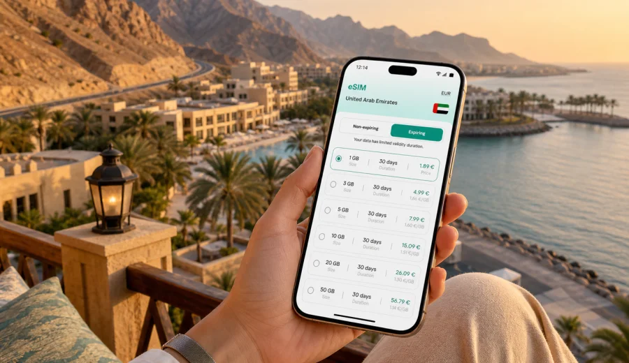 Ras Al Khaimah eSIM for Mobile Internet