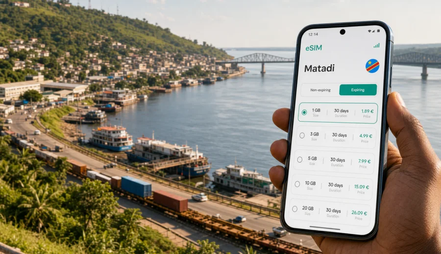 Matadi eSIM: mobile internet for your trip