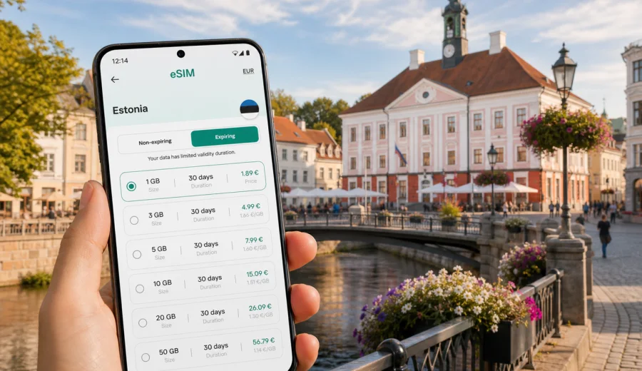 Tartu eSIM for Mobile Internet in Estonia