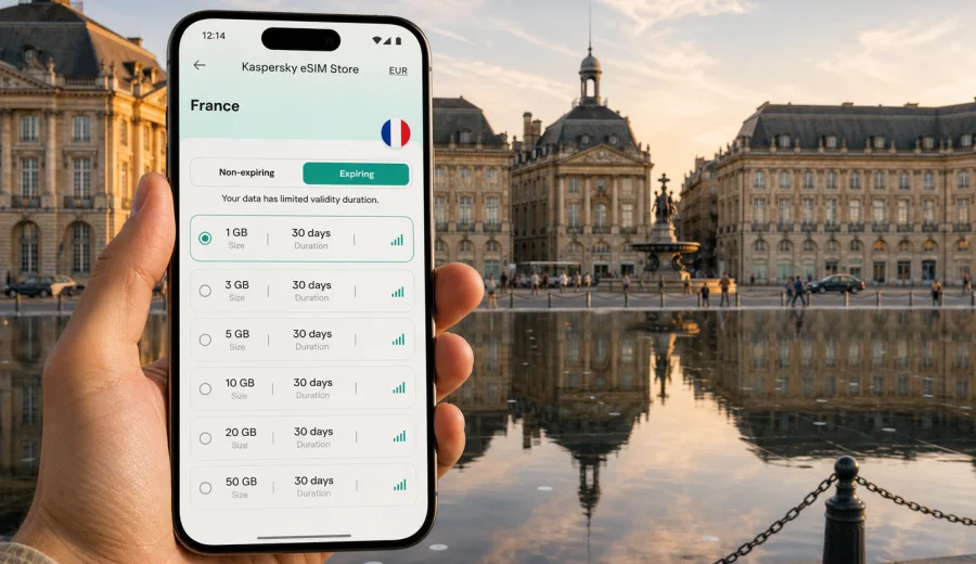 Bordeaux eSIM: mobile internet for your trip