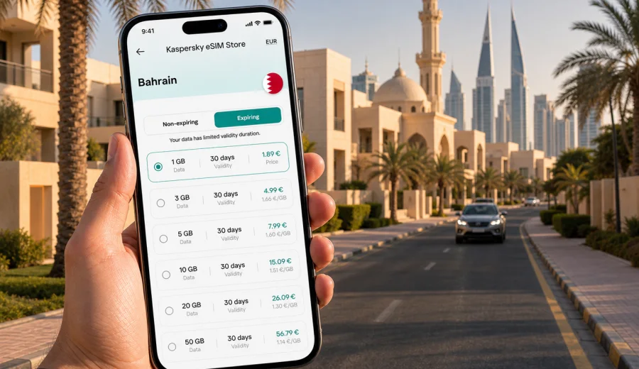Saar eSIM: mobile internet for Bahrain trips