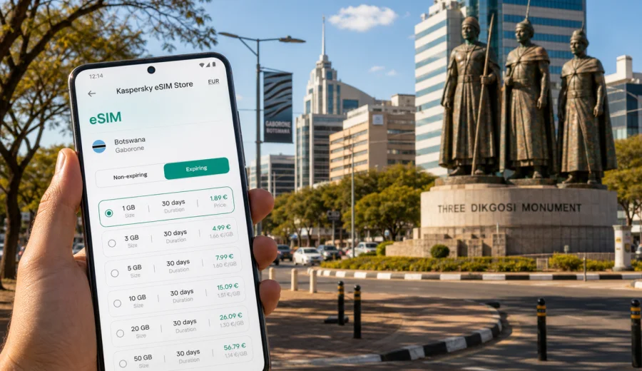 Gaborone eSIM: Mobile Connection and Internet