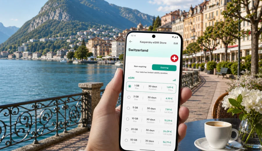 Lugano eSIM: mobile internet for your trip