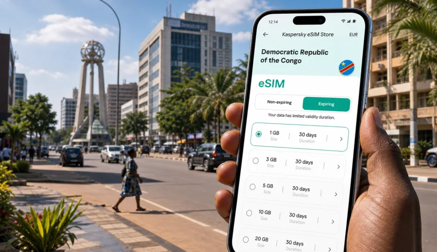 Lubumbashi eSIM for Mobile Internet