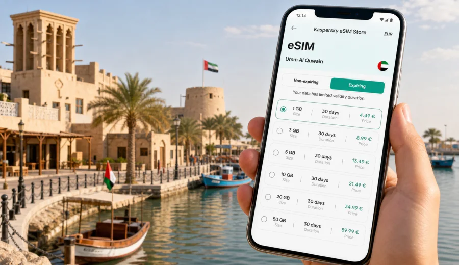 Umm Al Quwain eSIM for Travel Internet