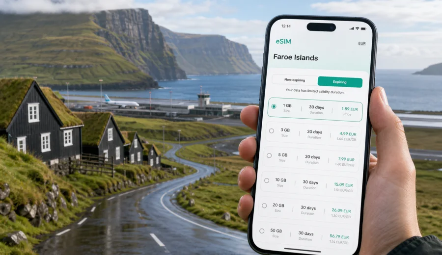 Vagar eSIM for Mobile Internet in Faroe Islands