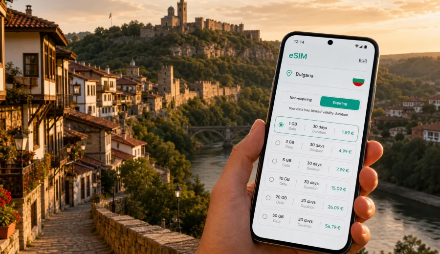 Veliko Tarnovo eSIM: mobile internet guide