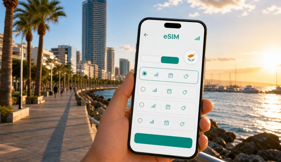 Limassol eSIM: mobile internet for Cyprus trips