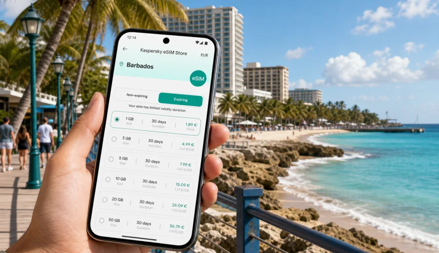 Hastings eSIM for Barbados travel