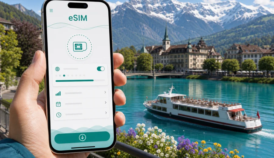 Interlaken eSIM for mobile internet