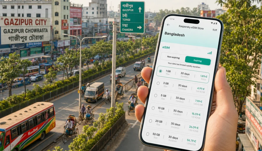 Gazipur eSIM for Mobile Internet