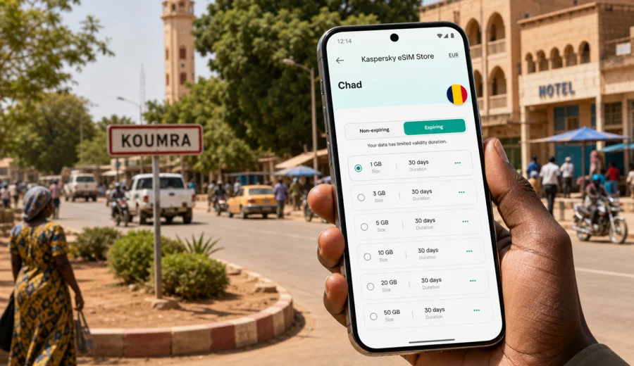 Koumra eSIM for mobile internet in Chad