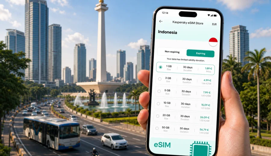 Jakarta eSIM: mobile internet for travel