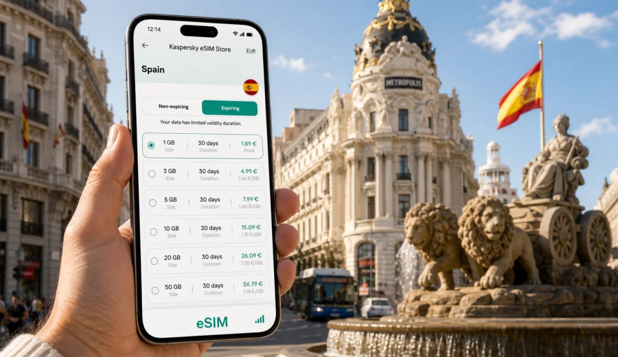 Madrid eSIM: mobile internet for travel