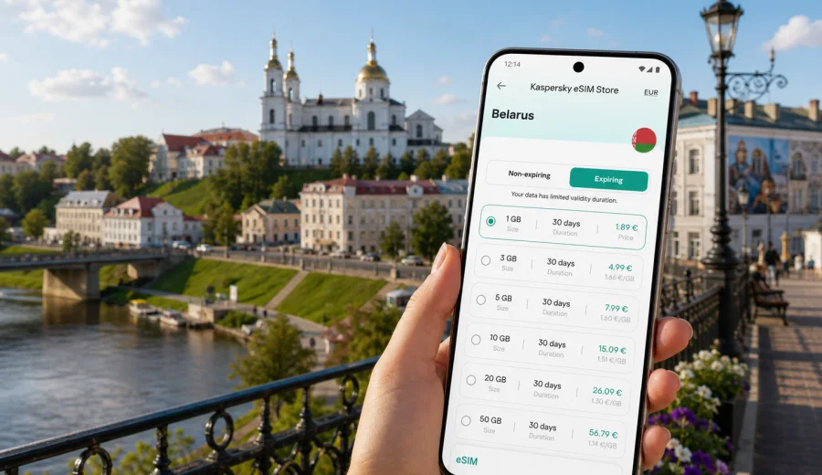 Vitebsk eSIM for mobile internet