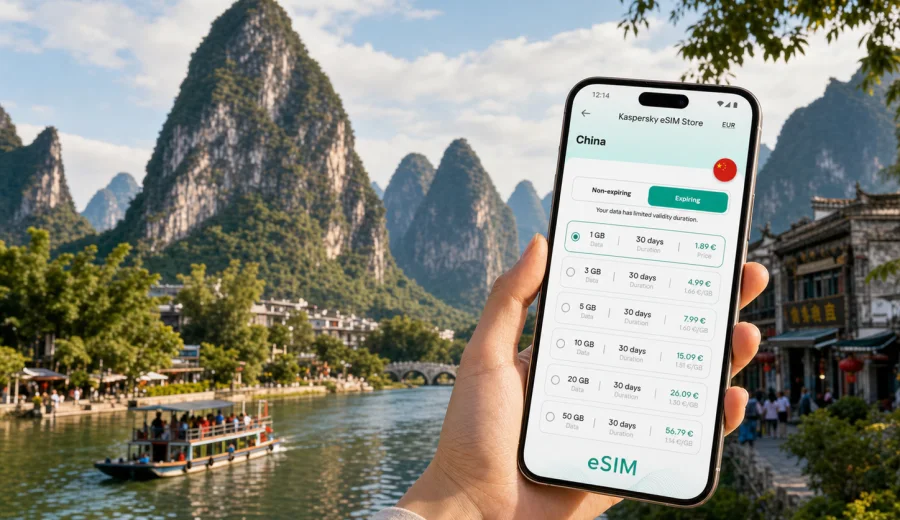 Guilin eSIM: mobile internet for travel