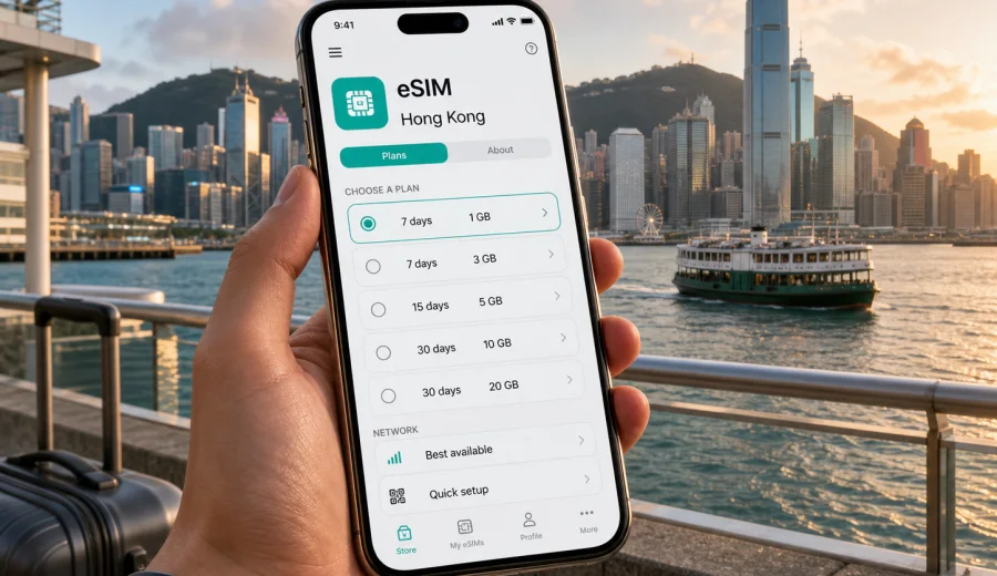 eSIM for Hong Kong: mobile internet guide