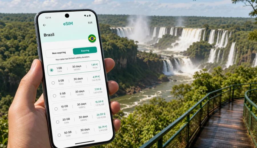 Foz do Iguacu eSIM for Mobile Internet