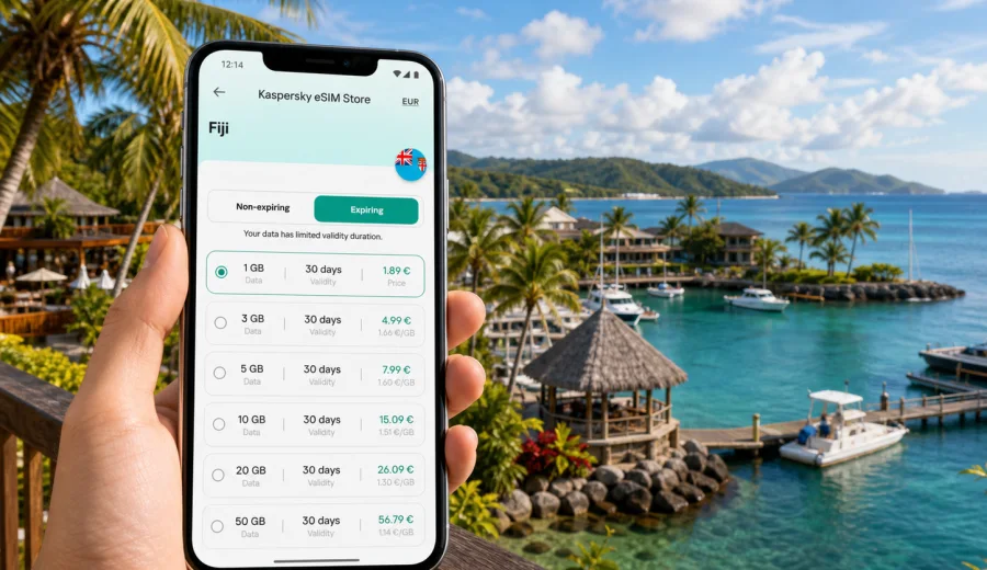 Pacific Harbour eSIM for mobile internet