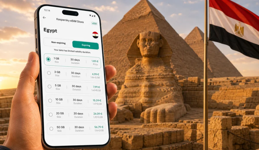 Egypt eSIM: mobile connection and internet