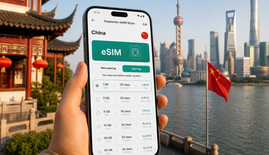eSIM for China: mobile internet guide