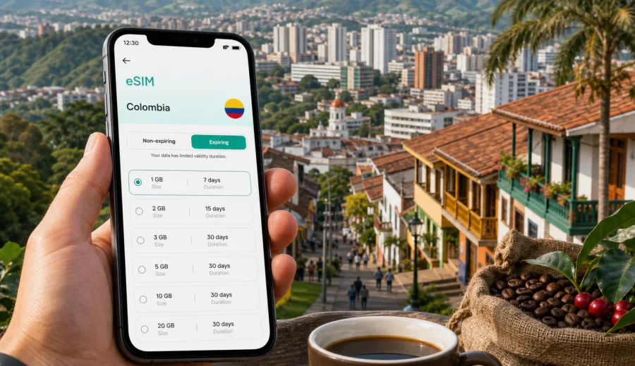 Pereira eSIM for mobile internet in Colombia