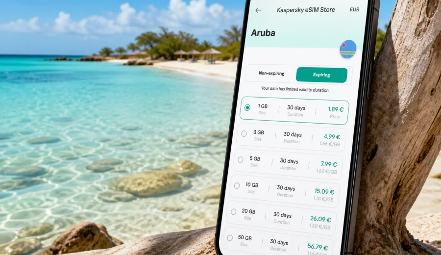 Baby Beach eSIM for Aruba Travel