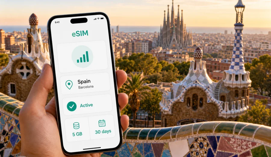 Barcelona eSIM: Mobile Internet for Your Trip