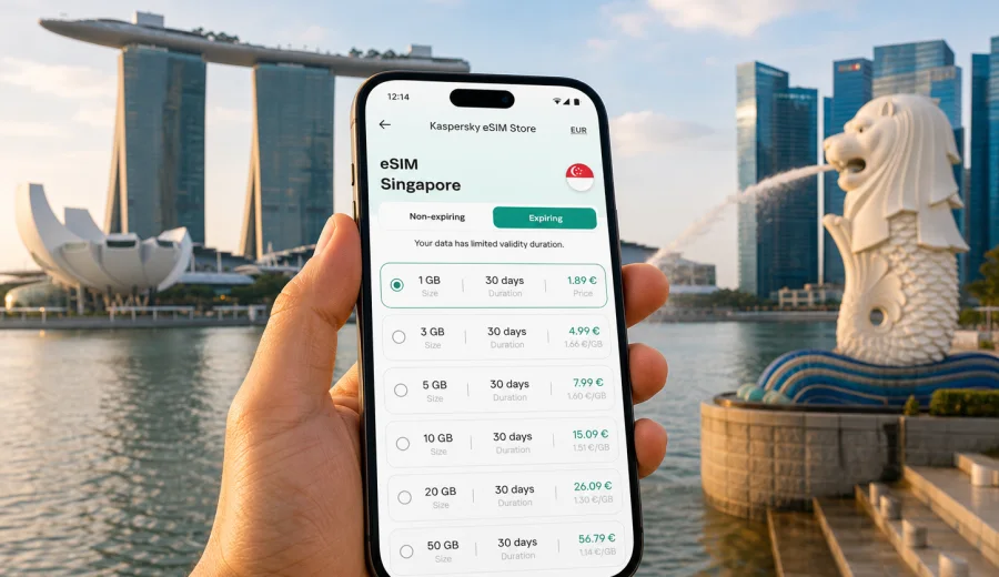 Singapore eSIM: mobile connection and internet
