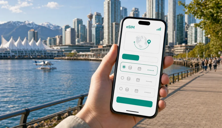 Vancouver eSIM for mobile internet