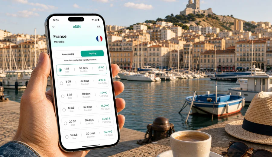 Marseille eSIM: mobile internet guide
