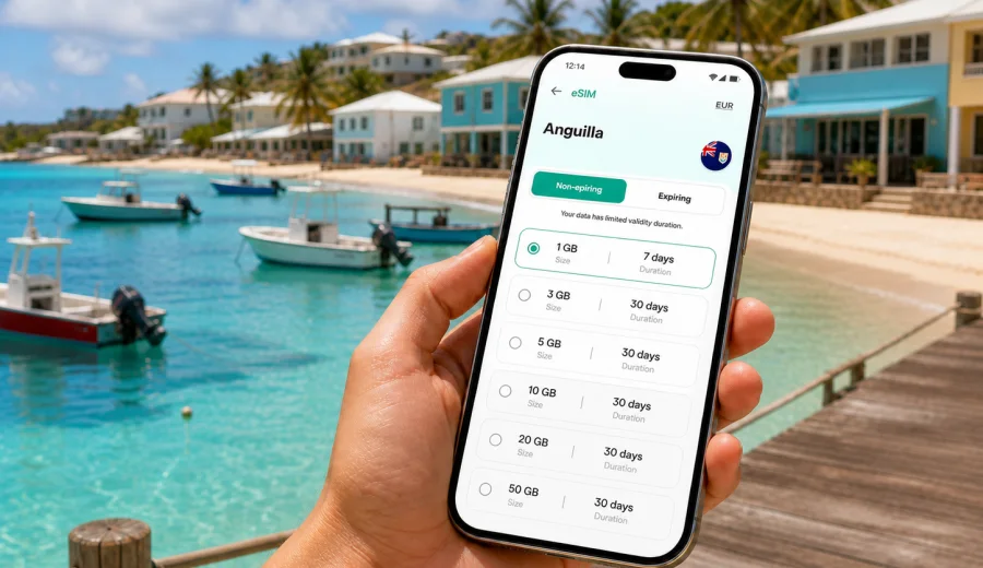 Island Harbour eSIM for Anguilla Travel