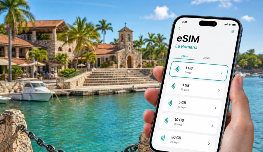 La Romana eSIM: mobile internet for travel