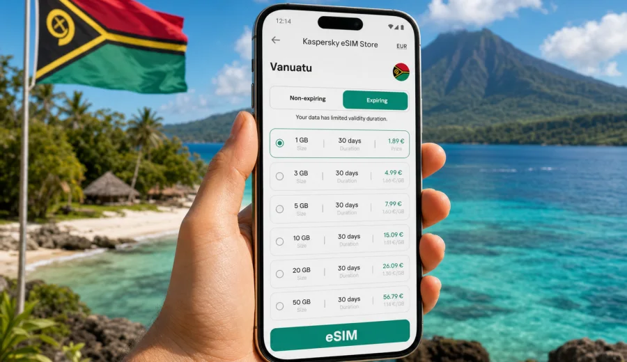 eSIM for Vanuatu: mobile internet guide