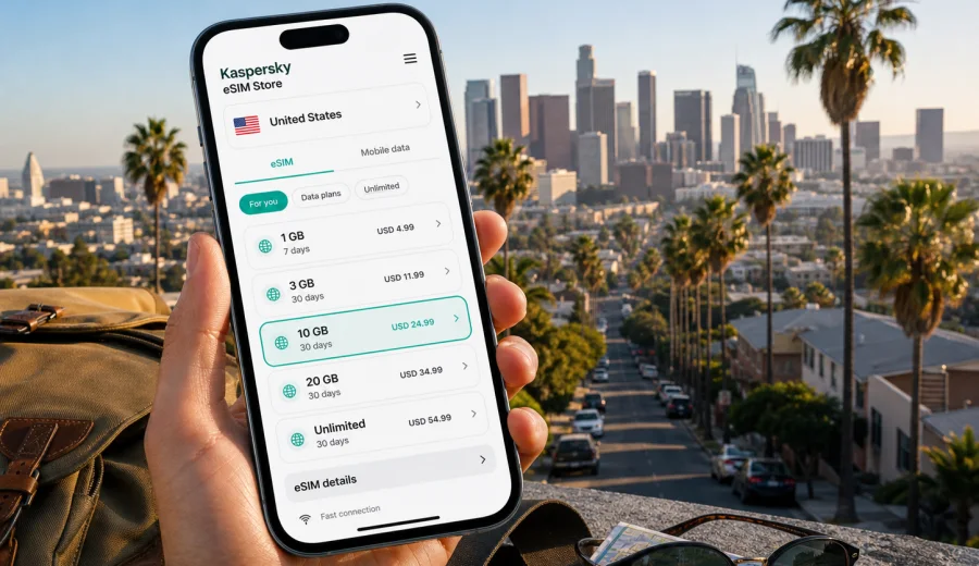 Los Angeles eSIM for mobile internet