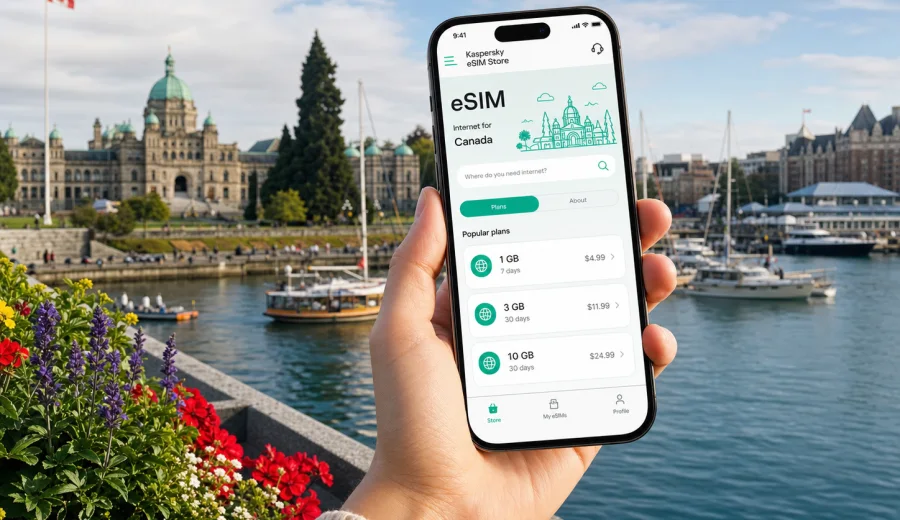 Victoria eSIM for Mobile Internet in Canada