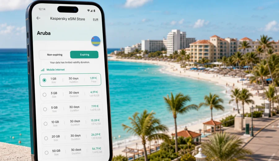 Noord eSIM for mobile internet in Aruba