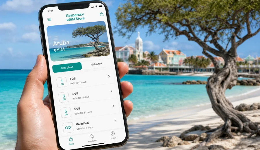 Aruba eSIM: mobile internet for travel