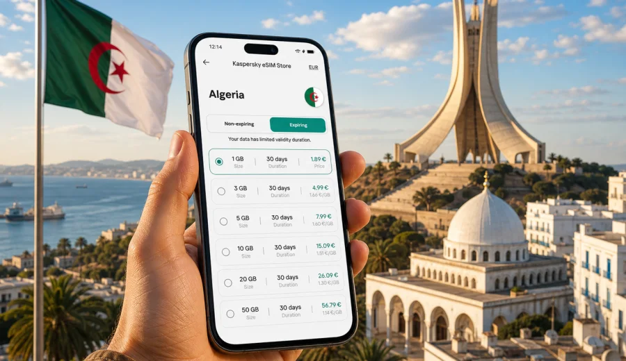 Algeria eSIM: mobile internet for travel