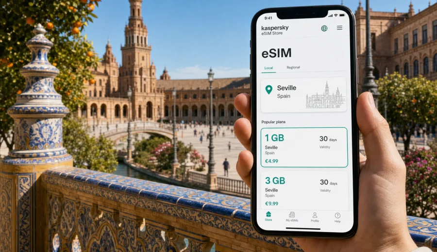 Seville eSIM: mobile internet travel guide