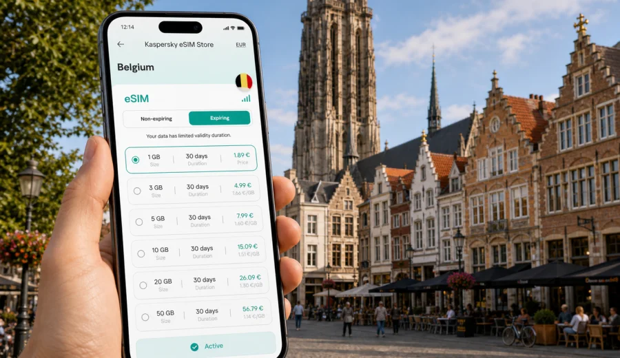 Mechelen eSIM: mobile internet in Belgium