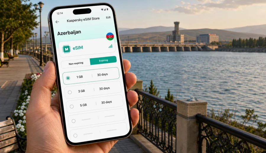 Mingachevir eSIM for mobile internet travel