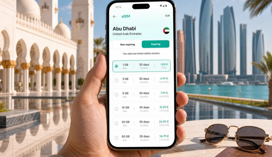Abu Dhabi eSIM for Mobile Internet